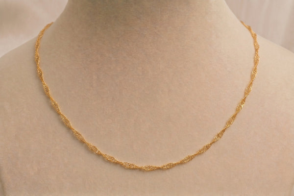 Colar Singapura em Ouro 18k
