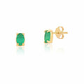 Brinco Ponto de Luz Oval Verde P