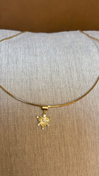 Pingente Coração Solar Cristal