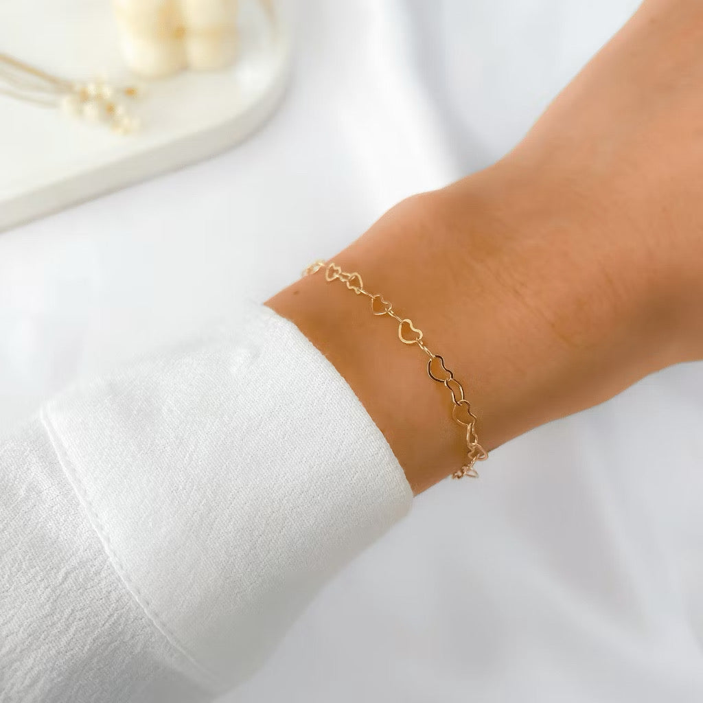 Pulseira Corrente Elo Coração