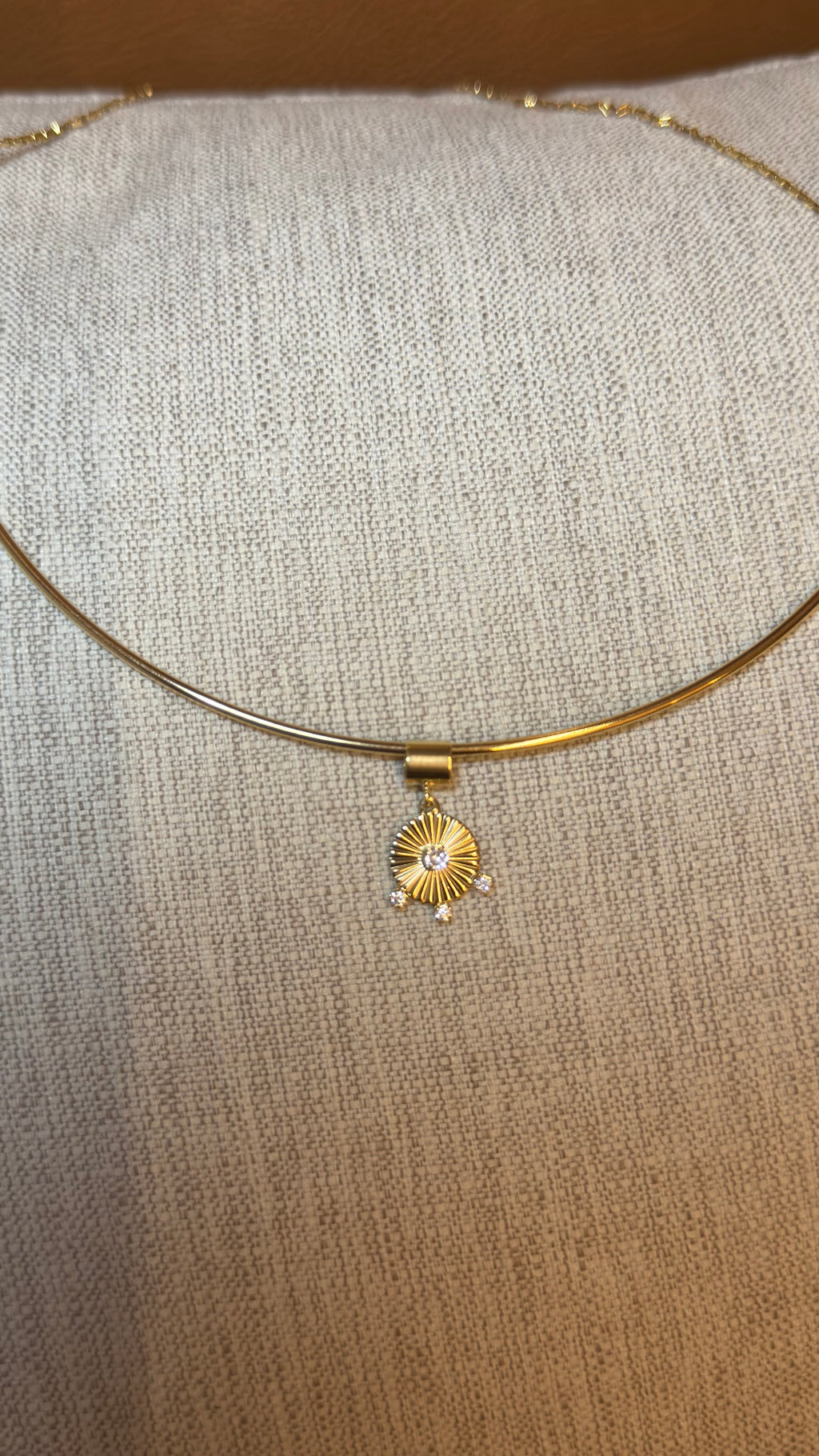 Pingente Sol Radiante Cristal