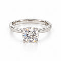 Anel solitário Moissanite 8mm