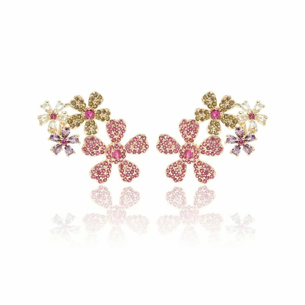 Brinco EarCuff Flowers