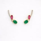 Brinco Earcuff zircônia e Pedras