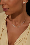 Colar Gotas Zirconia Cristal