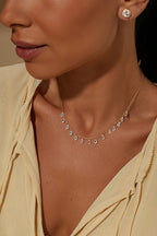 Colar Gotas Zirconia Cristal