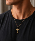 Pingente Crucifixo Masculino em Ouro 18k