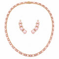Conjunto Colar Riviera e Brinco Earcuff Pérola