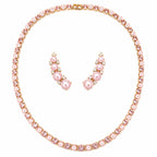 Conjunto Colar Riviera e Brinco Earcuff Pérola