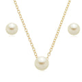 Conjunto Colar e Brinco Perola