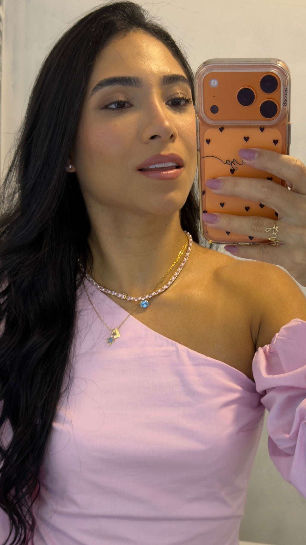 Conjunto Colar Riviera e Brinco Earcuff Pérola