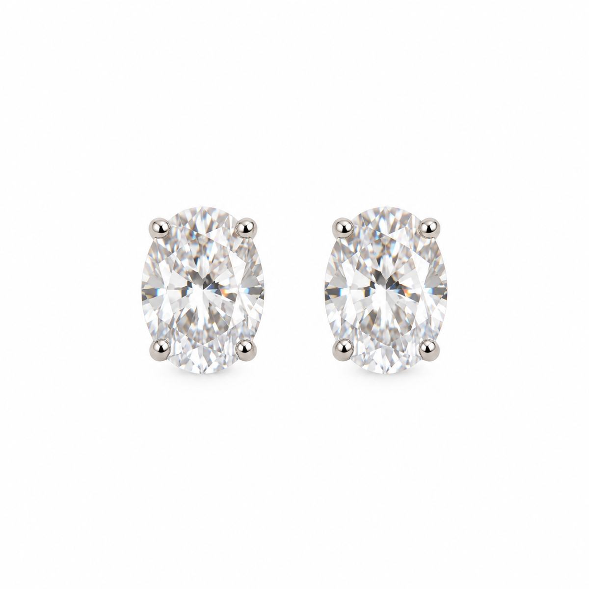 Brinco Moissanite Oval