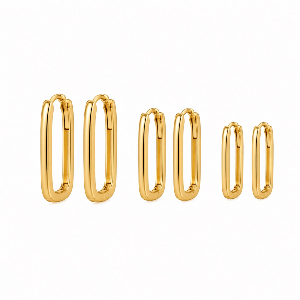 Trio Brinco Argola Oval