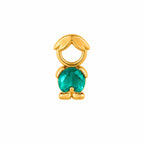 Pingente Menino Pedra Verde Turmalina